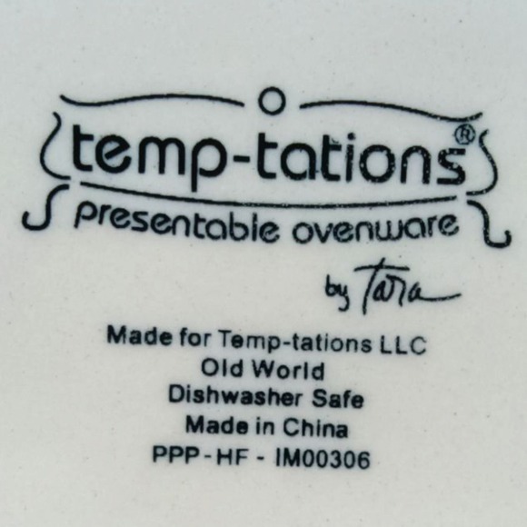 Temptations by Tara Stoneware Hand painted Chicken‎ Dishwasher Safe - Picture 6 of 6